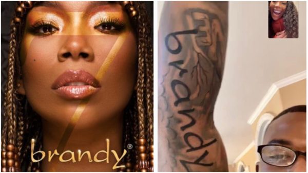 Brandy Ray J tattoo 1st album cover