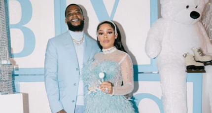 Boy, Are Fans Excited as Keyshia Kaâ€™oir and Gucci Mane Announce Unborn Childâ€™s Gender with Ice Blue Baby Shower