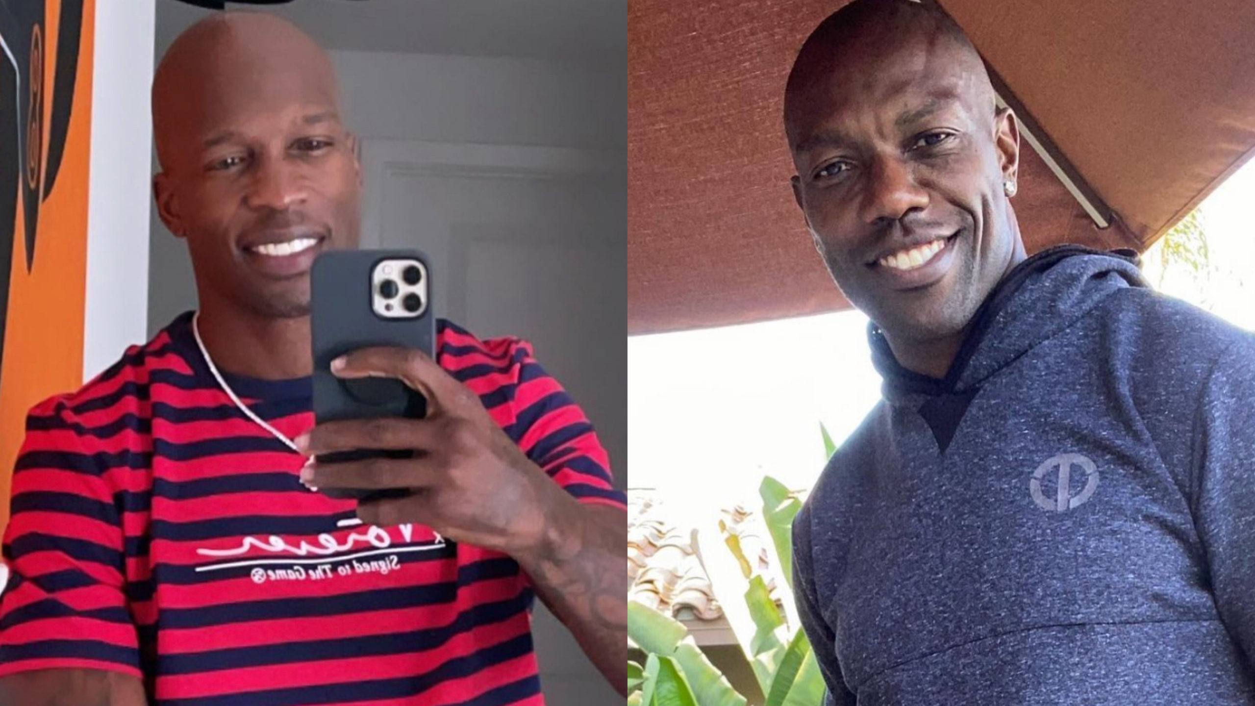 Chad ochocinco and terrell owens hi-res stock photography and