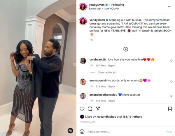 ‘you Guys Compliment Each Other Well Yandy Smith Harris Date Night Video With Husband 