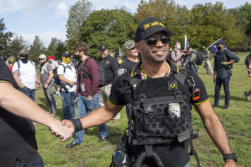 Proud Boys Leader Arrested After Bragging About Burning Washington Church's Black Lives Matter Banner and Daring Police to Come Get Him
