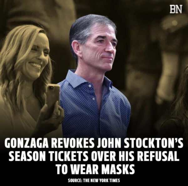 Gonzaga suspends John Stockton's season tickets