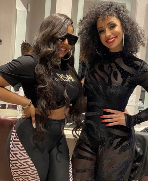 The Macaroni and Yams Is Touching on the Plate': Ashanti and MÃ½a Linkup Sends Fans into a FrenzyÂ 