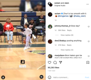 ‘Peep Mom’: LeBron’s Daughter Zhuri Shows Off Her Gliding Skills on the ...