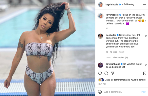 ?The Body Is Giving?: Keyshia Cole Causes a Frenzy on Social Media After Sharing This Bikini Photo