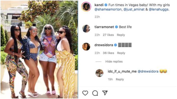 ?So Y?all Left Auntie Kenya and Auntie Marlo at Home??: Kandi Burruss Takes Girls' Trip to Las Vegas and Fans Bring Up Her ?RHOA? Co-stars