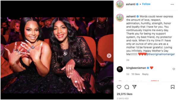 ?Wait A?Minute, Is That Your Mom Or Your Sister?? Ashanti Posts Pic with Mom and Fans Gush Over Their Beauty?