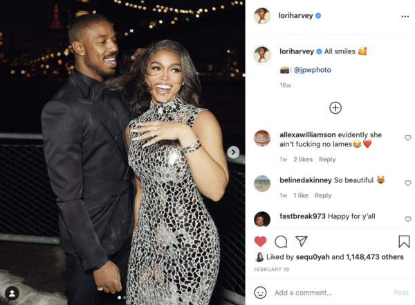Michael B. Jordan, Lori Harvey Make Their Relationship Instagram