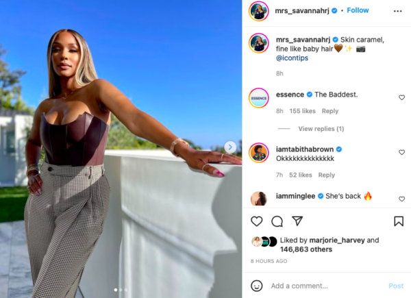?Queen Savannah Slaying for the House of James?: Savannah James Stuns Fans with Her ?Caramel? Beauty ?