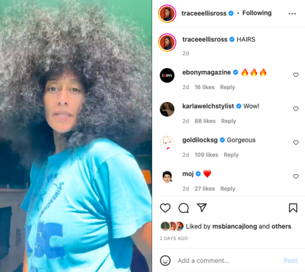 ?Girl You Looking Like Your Momma?: Fans Compare Tracee Ellis Ross to Her Mother Diana Ross After the Actress Shows off Her ?Exorbitant Amount of Hair?