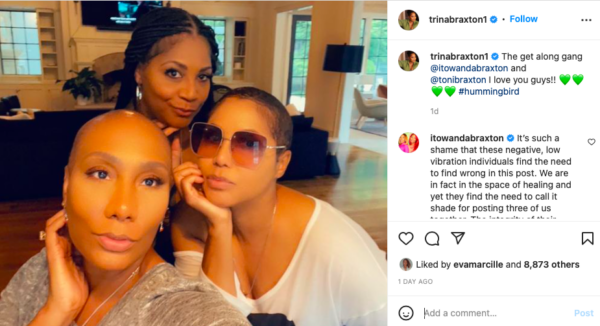 ?This Feels a Little Shady with the Caption?: Toni Braxton and Sisters Trina and Towanda Link Up and Fans Suspect That They are Not Getting Along with Tamar, Towanda Reacts?