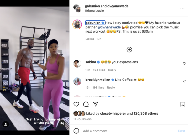 You Married a Super Athlete. What Do They Expect?': Gabrielle Union Posts a Couples Workout Video of Herself with Dwyane Wade