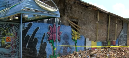 Lightning Strike? Ohio Police and City Inspector Have Conflicting Takes on Just What Happened to a George Floyd Mural That Collapsed