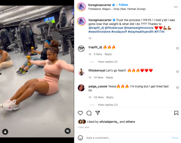 I See You Really In Grind Mode!': Fans Praise Reginae Carter After She Showcases Her Weight Loss?