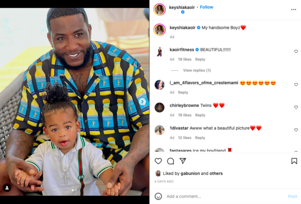 schaal Bijzettafeltje Premedicatie He Favors His Father So Bad':Keyshia Ka'oir's Fans Bring Up How Much Gucci  Mane and Son Ice Look Alike After Viewing This Post