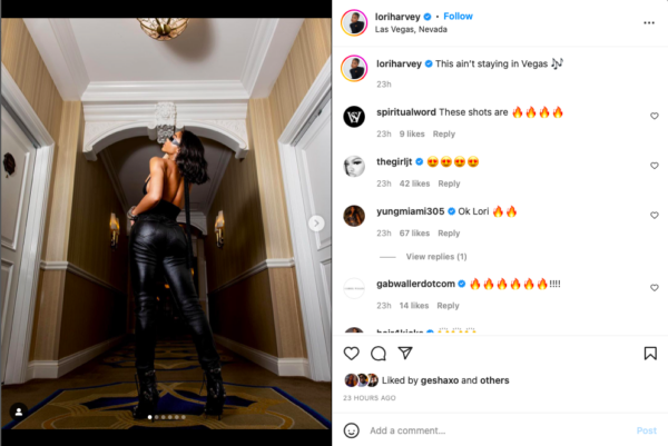 ?Single Lori Is Bad?: Lori Harvey Stuns Fans with the 'Backside' Of Her All Black Attire?