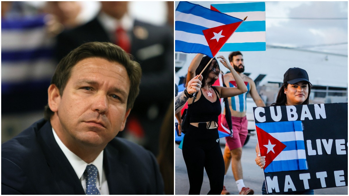 Gov. Ron DeSantis Criticized for Siding with Cuban Protesters After ...