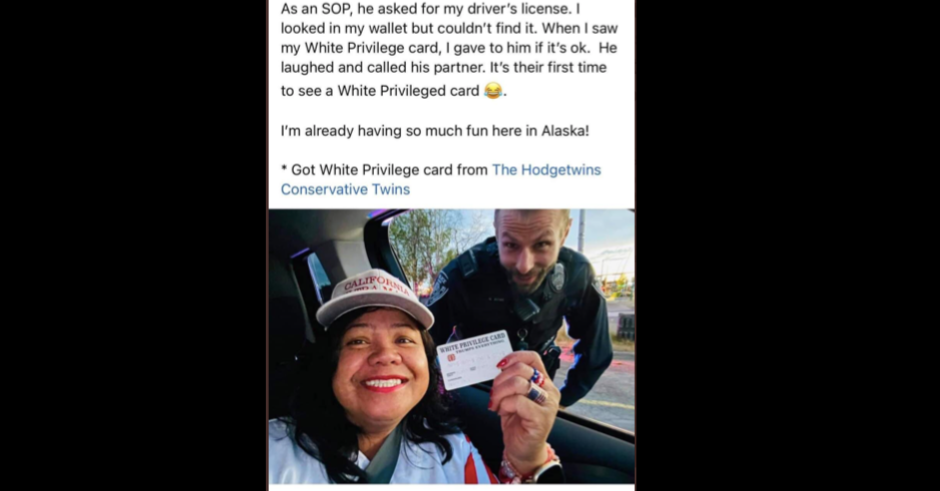 Anchorage Police Violate Policy By Letting Trump Supporter Go When She Used ‘White Privilege’ Card Instead of Driver’s License thumbnail
