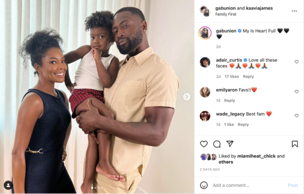 ?She Has So Much Personality?: Gabrielle Union Family Photo Takes a Turn When Fans Zero In on Kaavia James? Expressions 