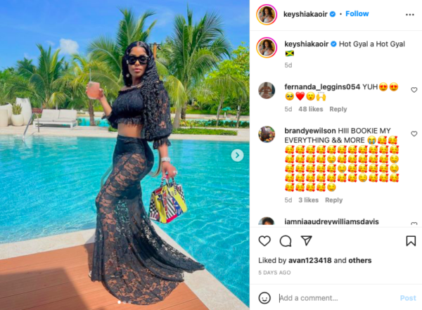 ?Ice About to Have a Little Brother or Sister?: Keyshia Ka'oir Sheer Lace Ensemble Leaves Fans Mesmerized ?