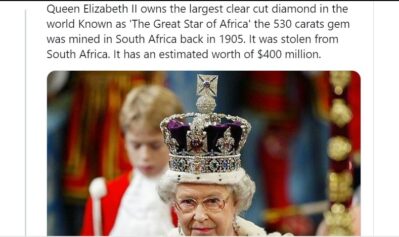 Queen Elizabeth African diamond