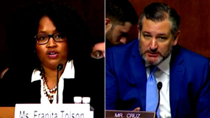 Professor Franita Tolson Tells Sen. Ted Cruz To His Face That Texas Voter ID Laws Are 'Racist': 'Your State of Texas, Perhaps?'