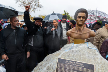 Huey Newton Bust Unveiled In Oakland to Mark 55th Anniversary of Black Panthersâ€™ Founding