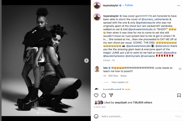 Let Little Black Girls be Little Black Girls': Fans Race to Teyana Taylor's Defense After Critics Slam Her for Allowing Daughter to Wear Her Clothes