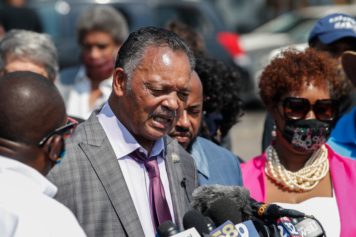 Jesse Jackson Suffers Minor Head Injury While on the Campus of Howard University Where Students are Protesting for Hazard-free Housing