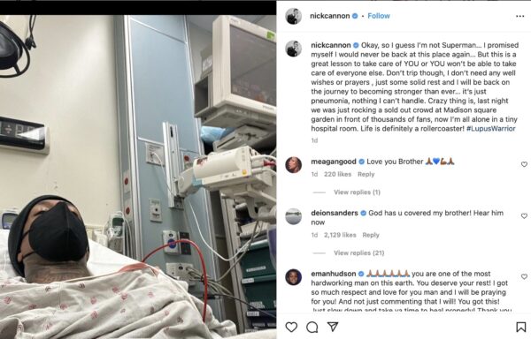 I Guess I'm Not Superman': Nick Cannon Hospitalized for Pneumonia After Performing at Madison Square Garden