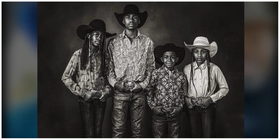 Jackson Rodeo Portrait Family Full of Rodeo Champions Adopts Black Cowboy Culture