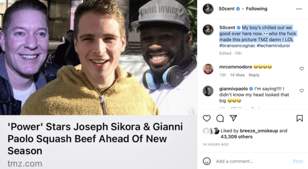 We Good Over Here': 50 Cent Reveals The Feud Between 'Power' Actors Has Officially Ended Following Viral Video