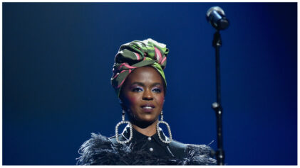 CLEVELAND, OH - APRIL 14: Recording artist Lauryn Hill pays tribute to Nina Simone during the 33rd Annual Rock & Roll Hall of Fame Induction Ceremony at Public Auditorium on April 14, 2018 in Cleveland, Ohio. (Photo by Theo Wargo/Getty Images For The Rock and Roll Hall of Fame)