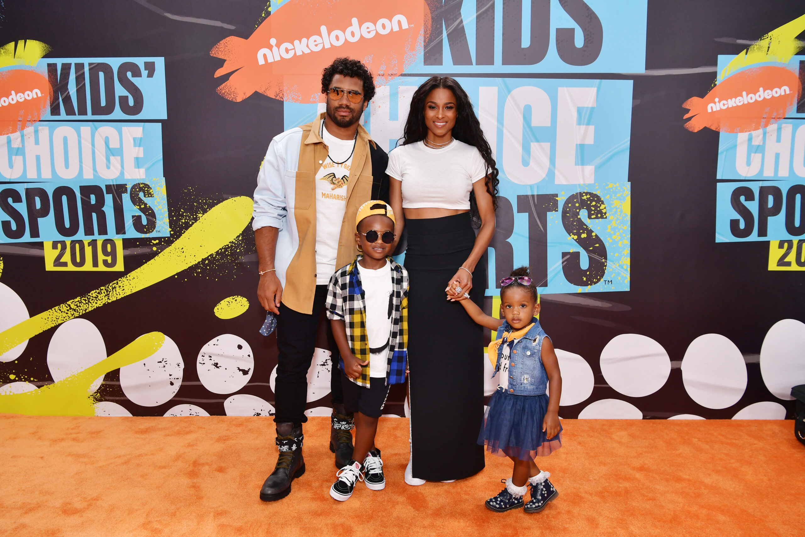 Ciara & Her Kids Celebrate Russell Wilson's Win in Matching