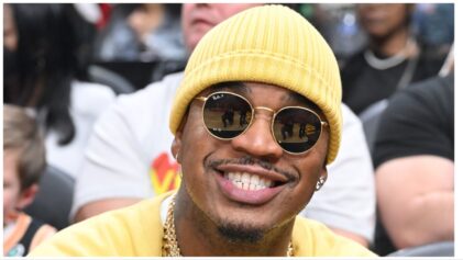 ATLANTA, GEORGIA - FEBRUARY 26: Singer Ne-Yo attends the game between the Brooklyn Nets and the Atlanta Hawks at State Farm Arena on February 26, 2023 in Atlanta, Georgia. (Photo by Paras Griffin/Getty Images)