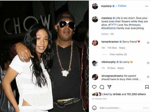 ?Overwhelming Grief?: Master P. Announces the Death of His Daughter, Aspiring Actress Tytyana Miller