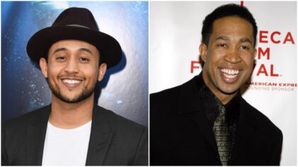 ?TJ All Grown Up and His Pops?: Tahj Mowry Reunites with TV Dad from 'Smart Guy' ?