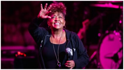HOLLYWOOD, CALIFORNIA - AUGUST 31: Anita Baker performs with Lalah Hathaway during Future X Sounds Concert at John Anson Ford Amphitheatre on August 31, 2019 in Hollywood, California. (Photo by Timothy Norris/Getty Images)