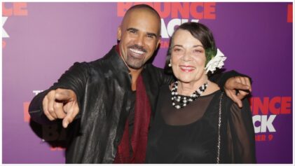 HOLLYWOOD, CA - DECEMBER 06: Shemar Moore poses with his mother Marilyn Wilson at the Premiere Of Viva Pictures' "The Bounce Back" at TCL Chinese Theatre on December 6, 2016 in Hollywood, California. (Photo by Jerritt Clark/Getty Images,)
