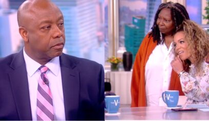 'The View's' Whoopi Goldberg Calls Crew on Stage to Shut Down Sen. Tim Scott In Middle of Heated Debate with Sunny Hostin Over Systemic Racism