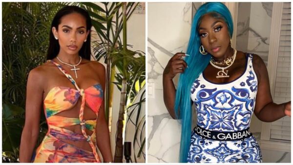'LHH' fans say Erica Mena should 'be fired' after she called Spice a 'blue monkey' during an argument. (Photo: (L) @ericamena/Instagram, (R) @spiceofficial/Instagram)