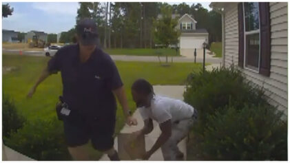Porch Pirate stealing from FedEX Worker