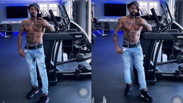 Stevie J's new workout video in jeans derails after fans zoom in on his slim legs.