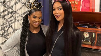 Fans call Riley Burruss a 'pro' after she and Kandi Burruss take shots for her 21st birthday.