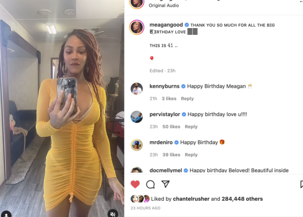 ?This Is 41?: Meagan Good Rings in Her 41st Birthday with Steamy New Post, Fans React?