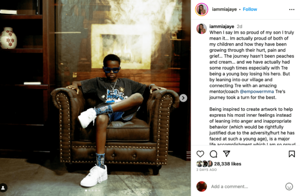 Late rapper Young Dolph's son, Tre launched his own clothing line called King of Memphis.