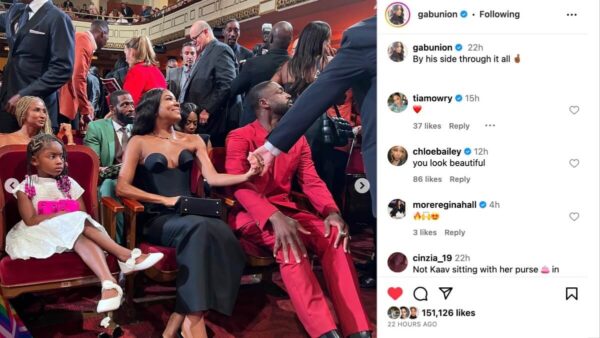 Gabrielle Union's post for Dwyane Wade goes left after fans focus on Kaavia James' 'shady' side-eye.