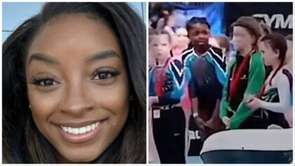 Simone Biles speaks out after resurfaced video shows a Black girl getting skipped over during medal ceremony.