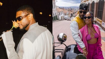 Fans bring up Usher's history of being a 'domestic terrorist' after he and Alicia Keys tease a 'My Boo' sequel.