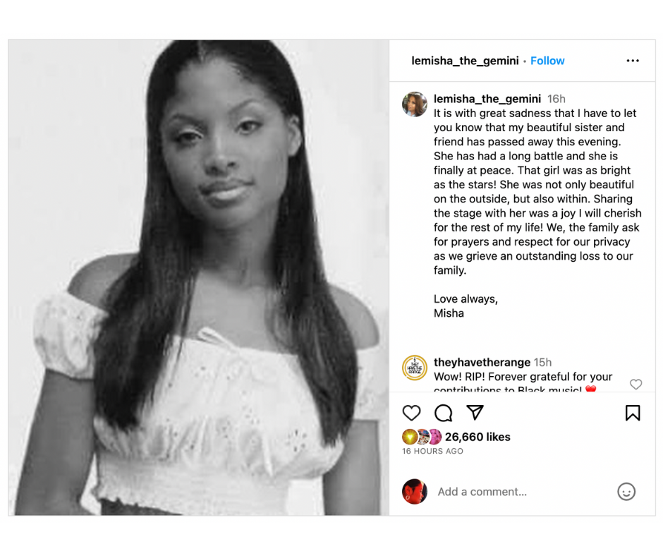 702’s LeMisha Grinstead of 702 Announces Death of the Group's Second ...